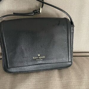 Kate Spade Black Leather Shoulder Bag